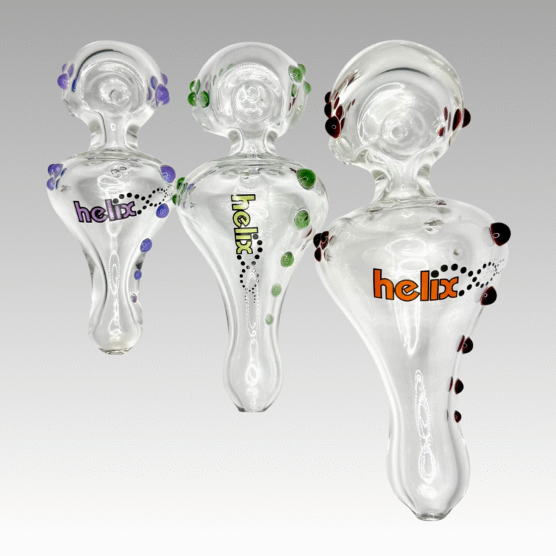 Silver Fumed Classic Helix Handpipe by American Helix