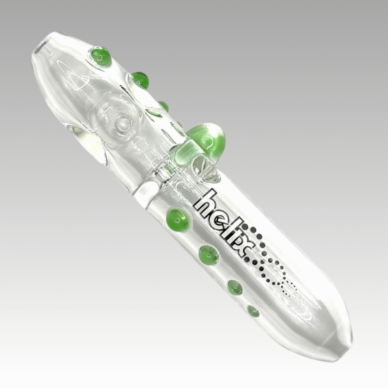 Standard uno steamroller by american helix – clear glass pipe in mini & og sizes